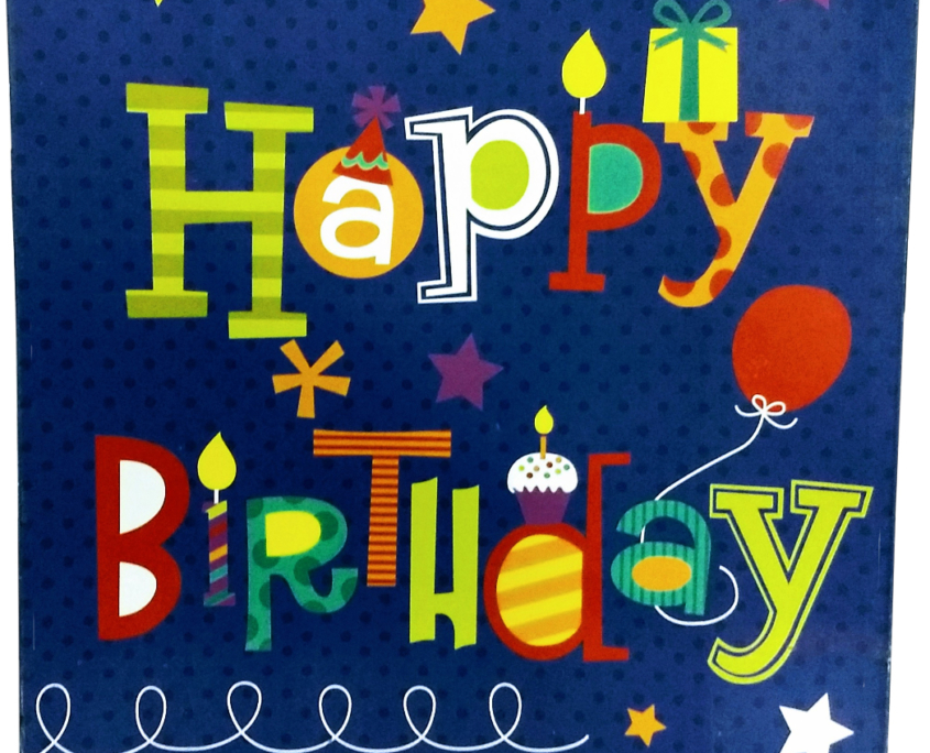 Happy birthday Azul - GRAFIROMA